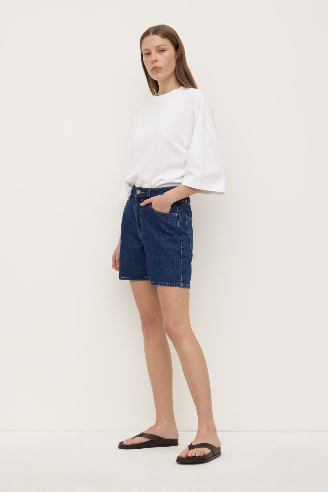 Mid Rise Vintage Denim Short - Heritage