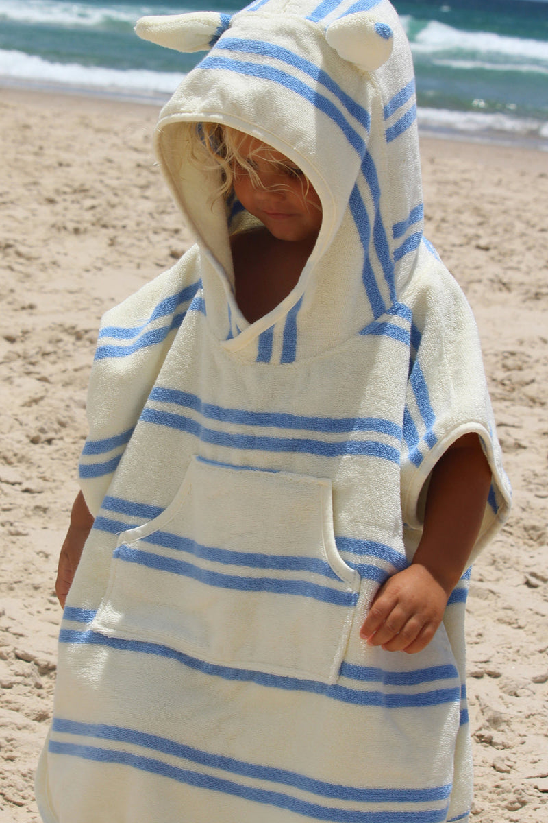 Kids Hooded Towel - Blue
