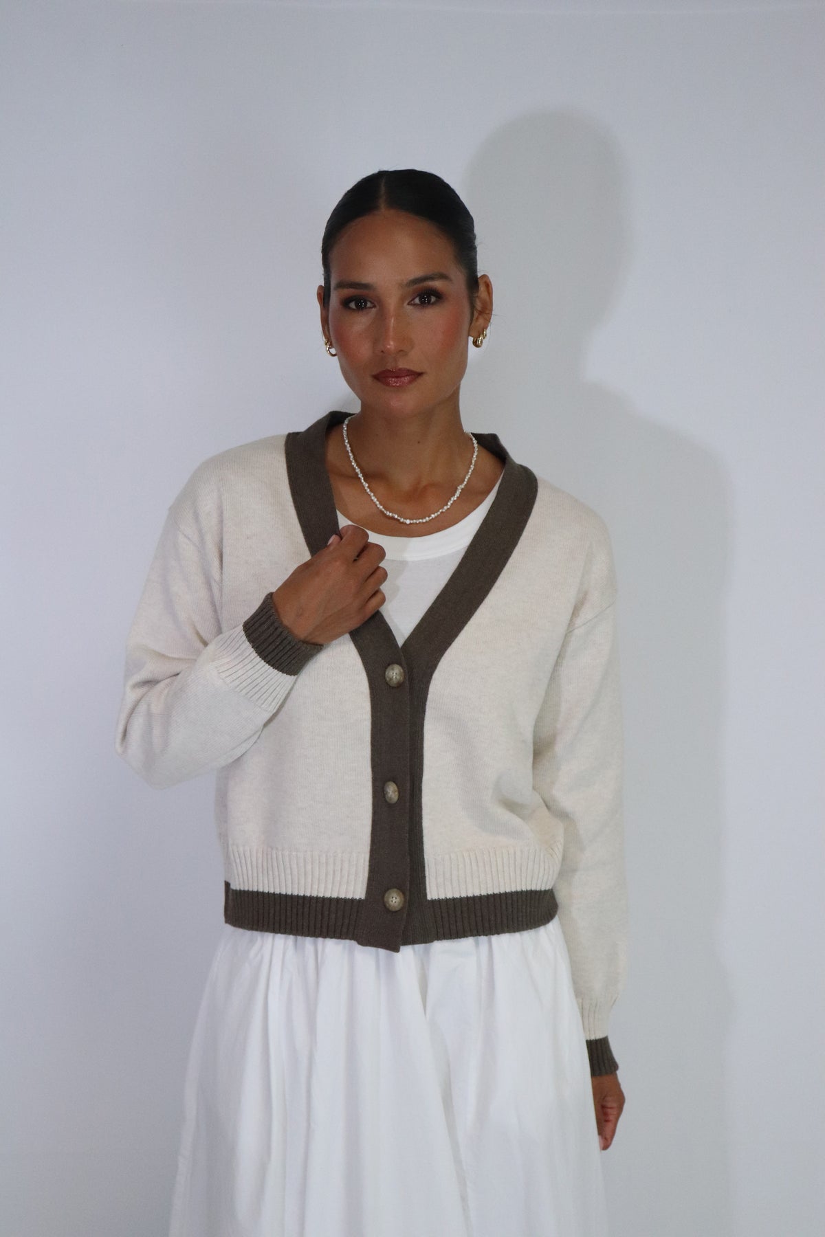 Tatano Contrast Cardi