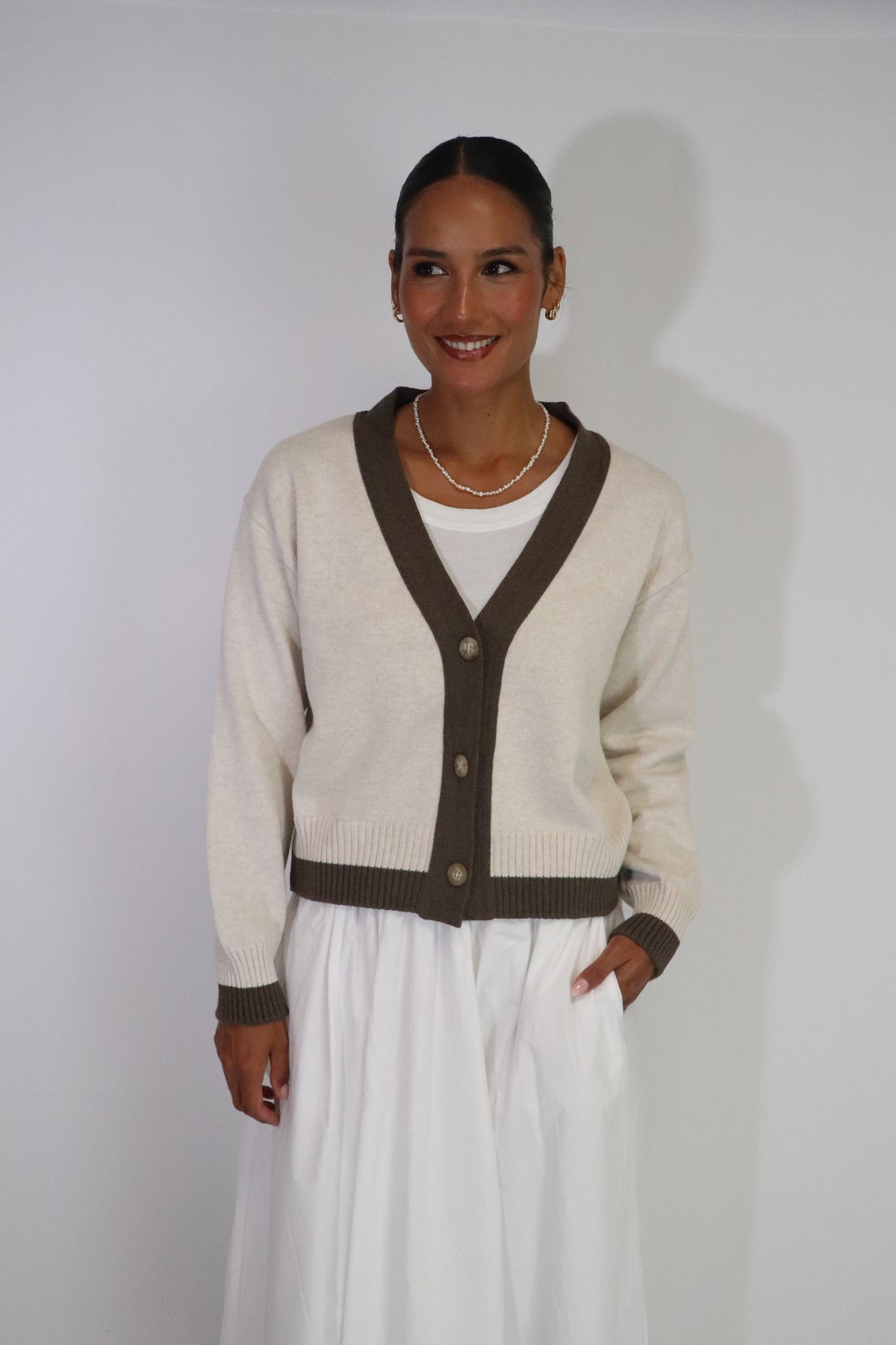 Tatano Contrast Cardi