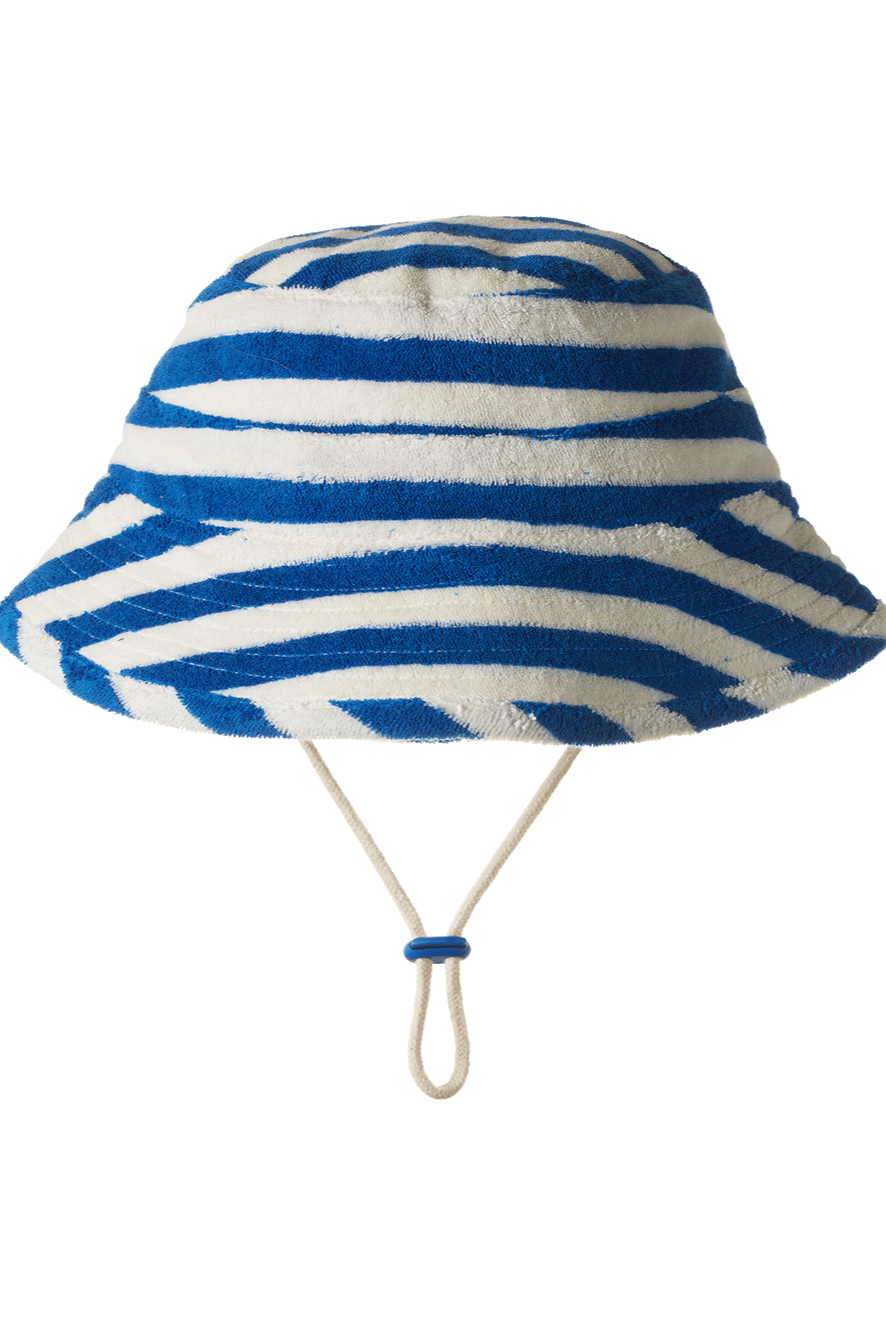 Bucket Sunhat Terry - Mariner Stripe