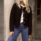Imprint Black Soft Knit Crewneck Cardigan