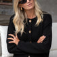 Imprint Black Soft Knit Crewneck Cardigan