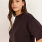 Intrepid Chocolate Relaxed Knit Tee