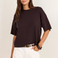 Intrepid Chocolate Relaxed Knit Tee