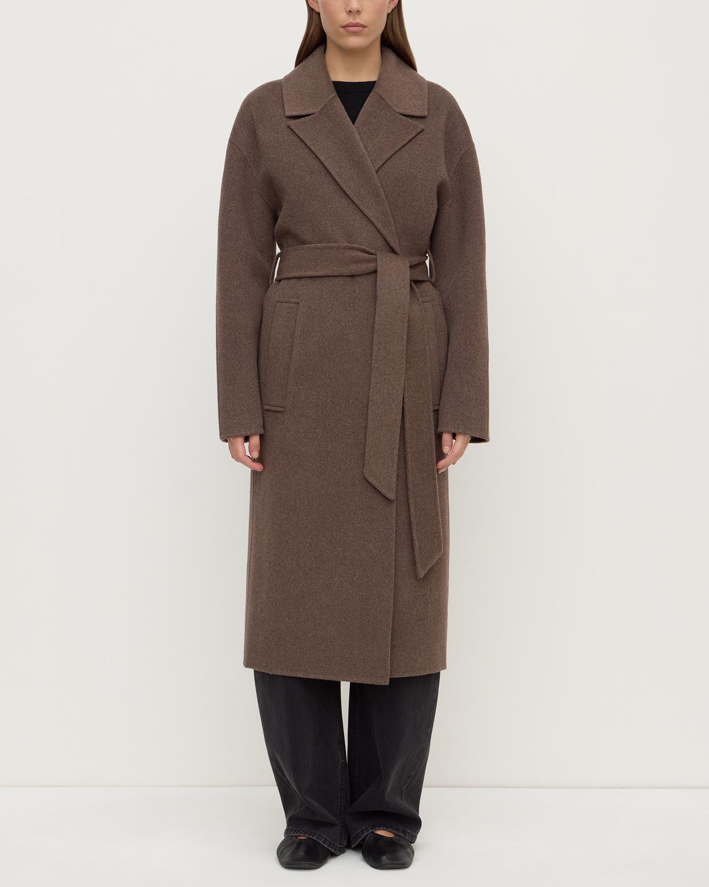 Ivy Wool Coat Cocoa Marle