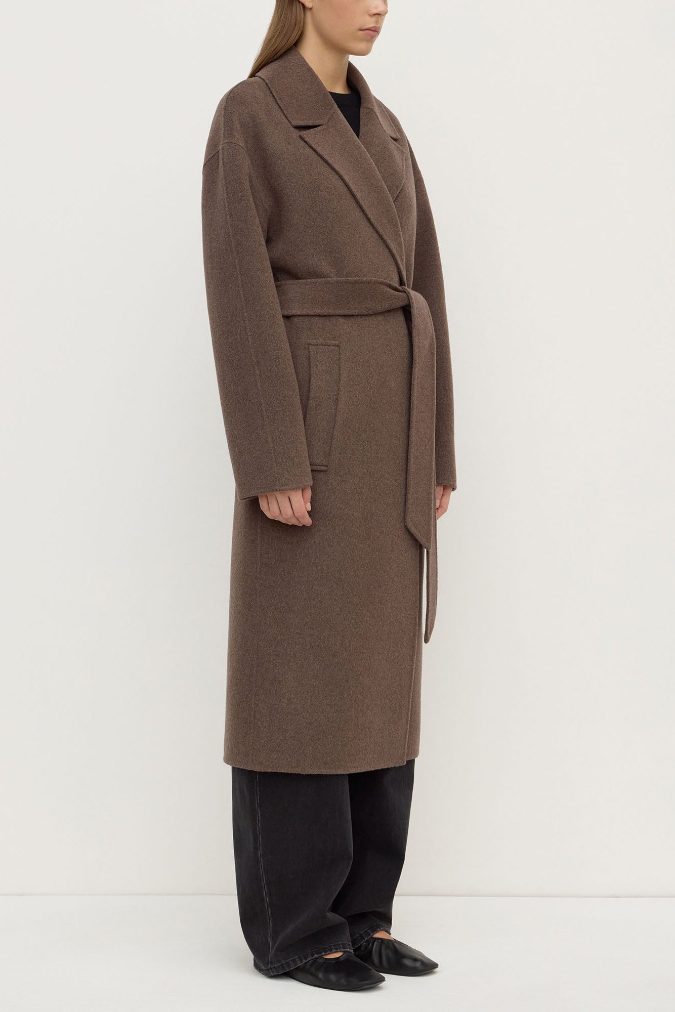 Ivy Wool Coat Cocoa Marle