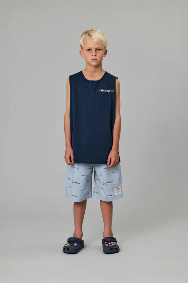 Mini J.A.F Tank - Navy