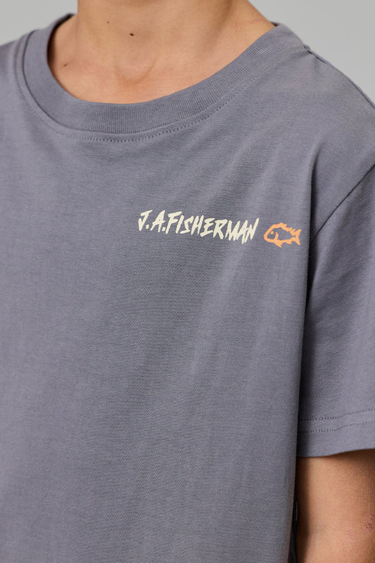 Mini J.A.F Tee - Charcoal