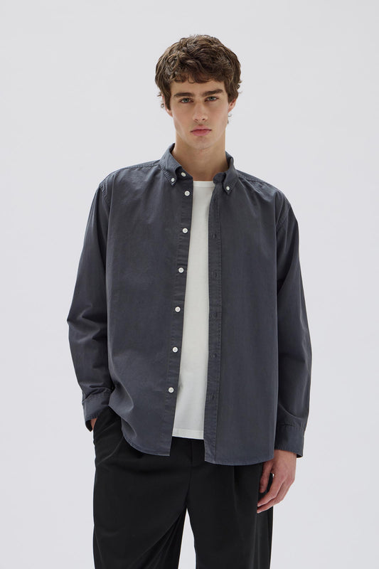 Maclean Long Sleeve Shirt - True Navy