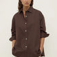 Marigold Poplin Long Sleeve Shirt - Ganache