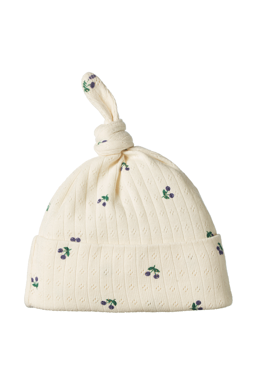 Knotted Beanie Pointelle