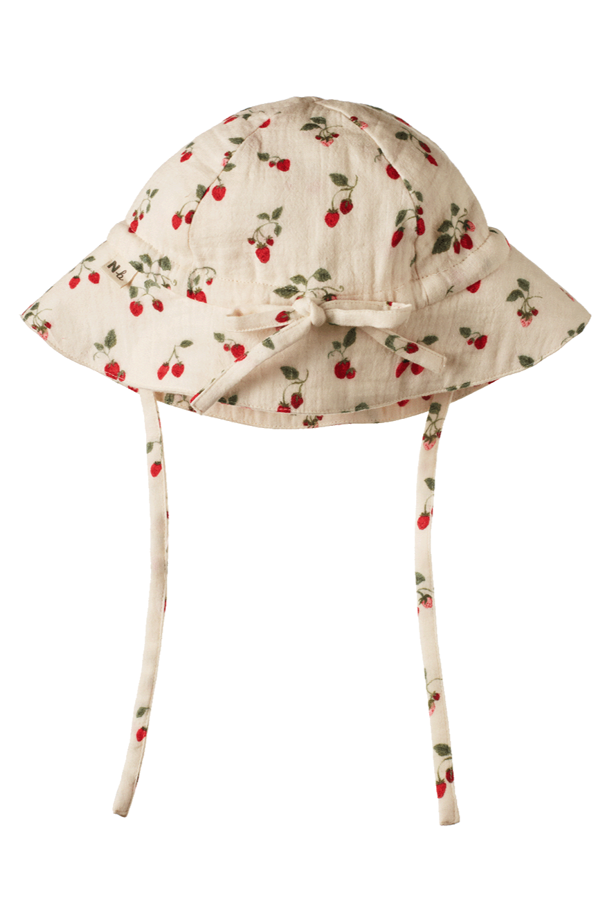Muslin Sunhat - Strawberry Blush