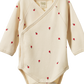 L/S Kimono Bodysuit - Radish Print
