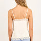 Nocturne Champagne Satin Lace Trim Cami