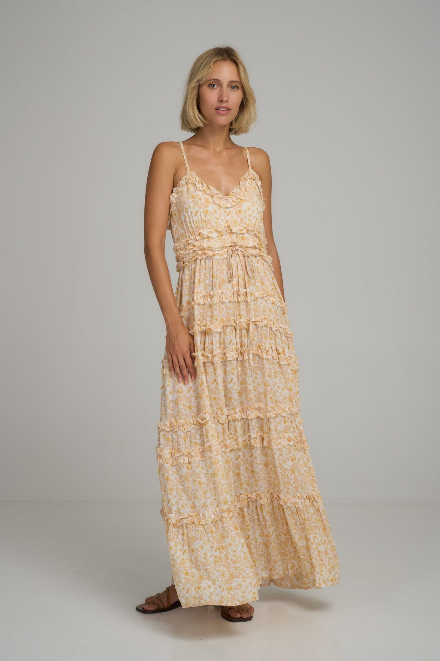 Ivy Dress - Delphinium Lemon Blush