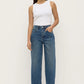 Oversized High Rise Jean - Dark Indigo Fade