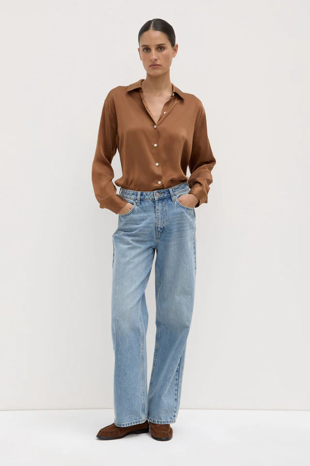 Pippa Silk Long Sleeve Shirt