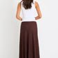 Zeus Chocolate Lace Bias Maxi Skirt