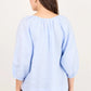 Revolutionary Ice Blue Linen Relaxed LS Top