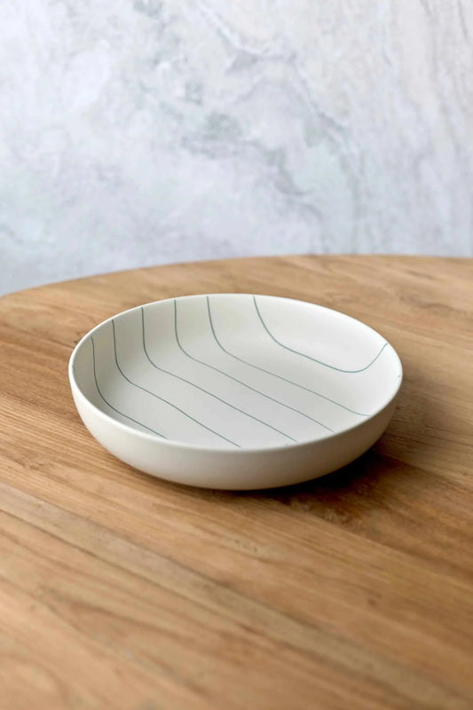 Salad Bowl - Green Stripe