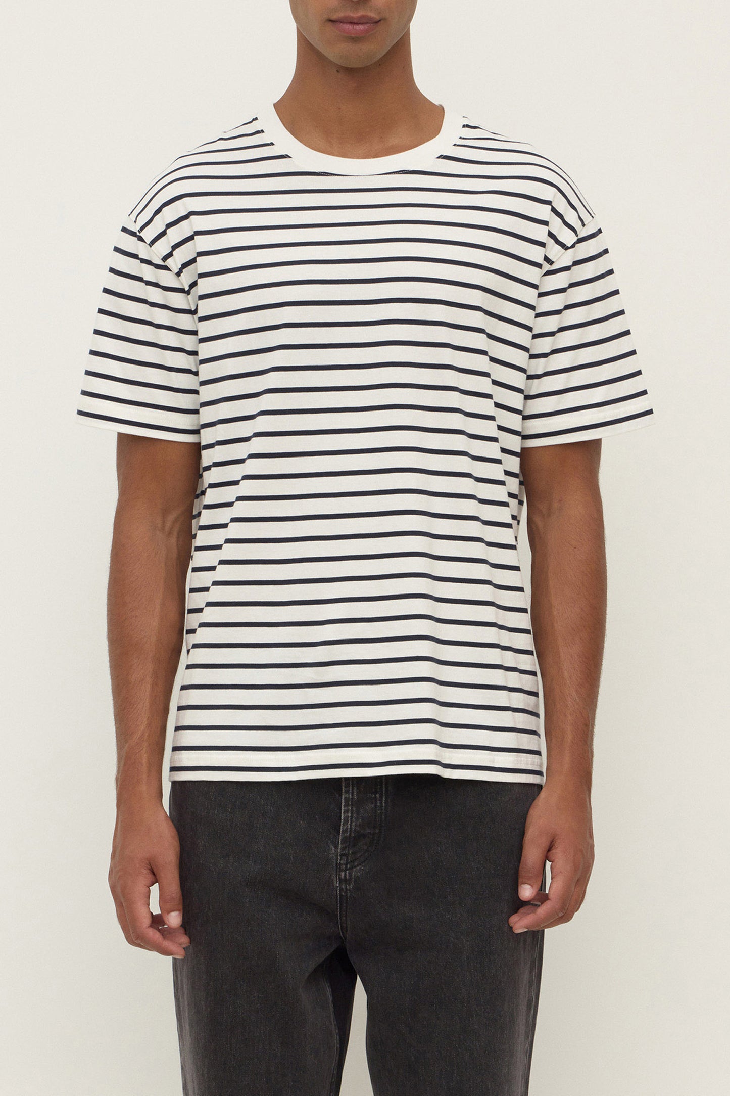 Ronan Stripe Tee Navy/White