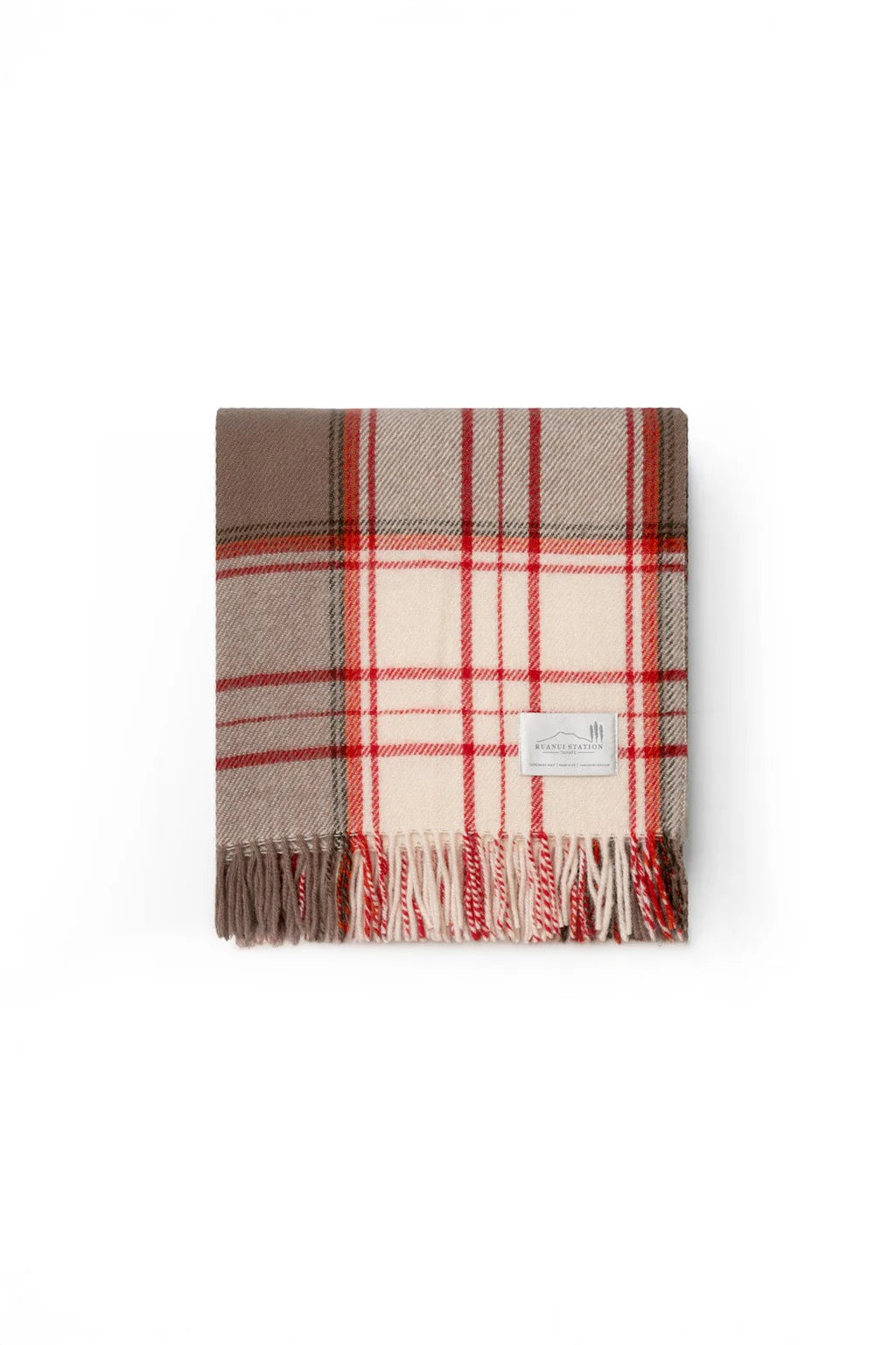 Red Check Throw