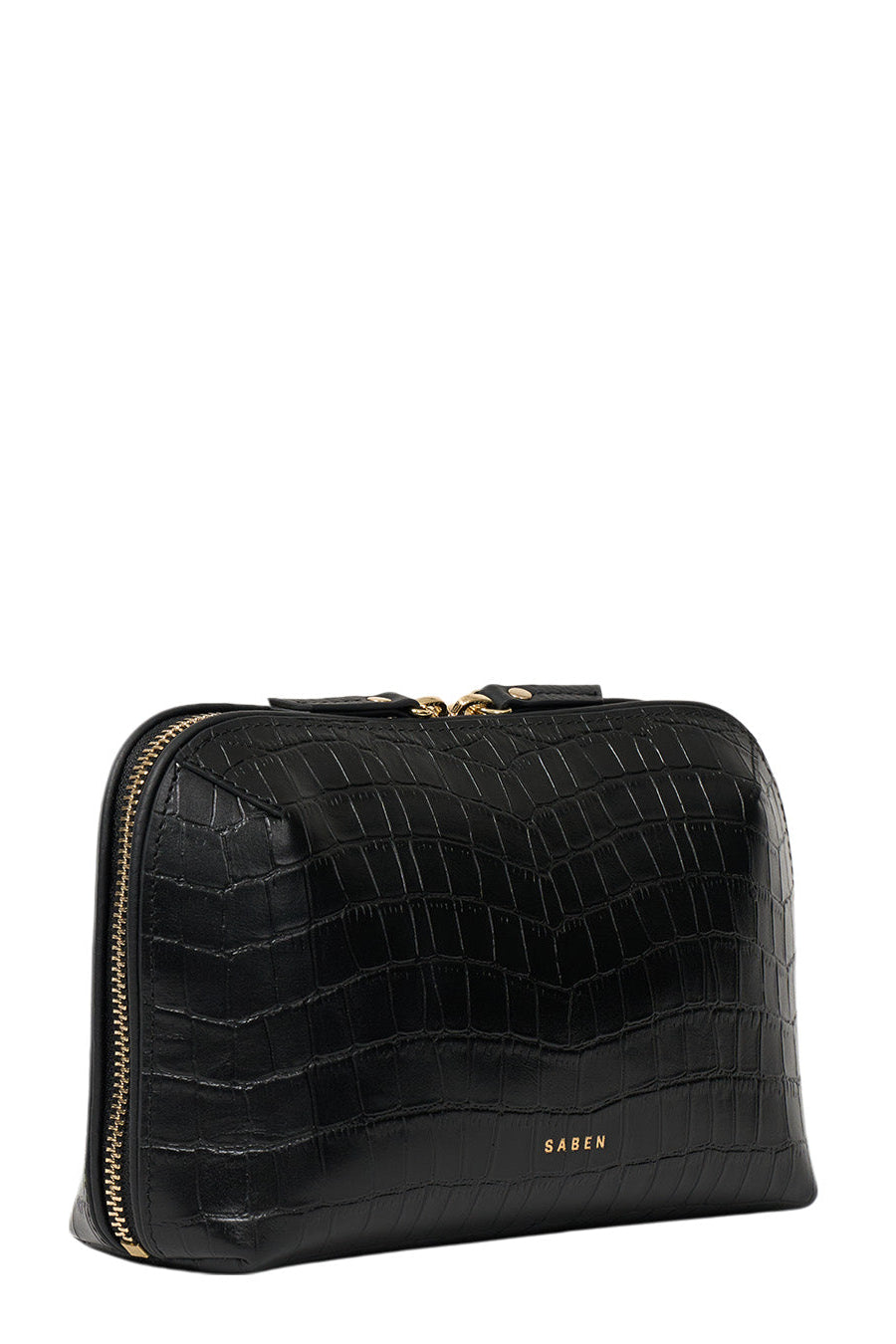 Tate Tech Pouch Black Croc