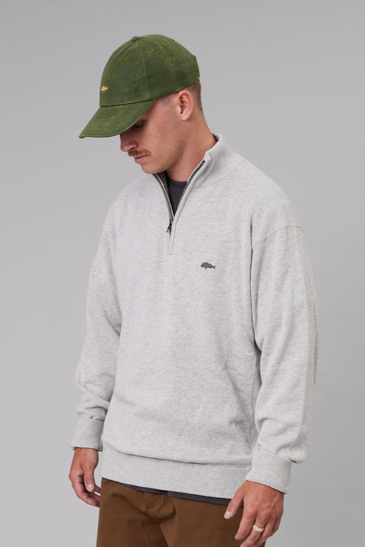 Stamp Keyport 1/4 Zip - Grey Marle