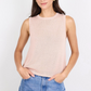 Salute Blush Relaxed Sleeveless Knit Top