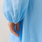 Godet Mini Dress - Sky Blue