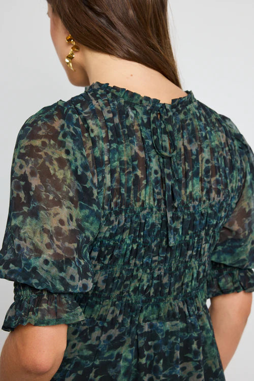 Showcase Khaki Ditsy Print Maxi Dress