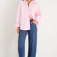 Signature Pink Oxford Oversized Boyfriend Shirt