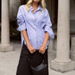 Signature Blue Oxford Oversized Shirt