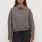 Solana Wool Jacket Brown Black Check