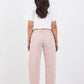 Idolise Pale Pink Stretch Soft Barrel Jean