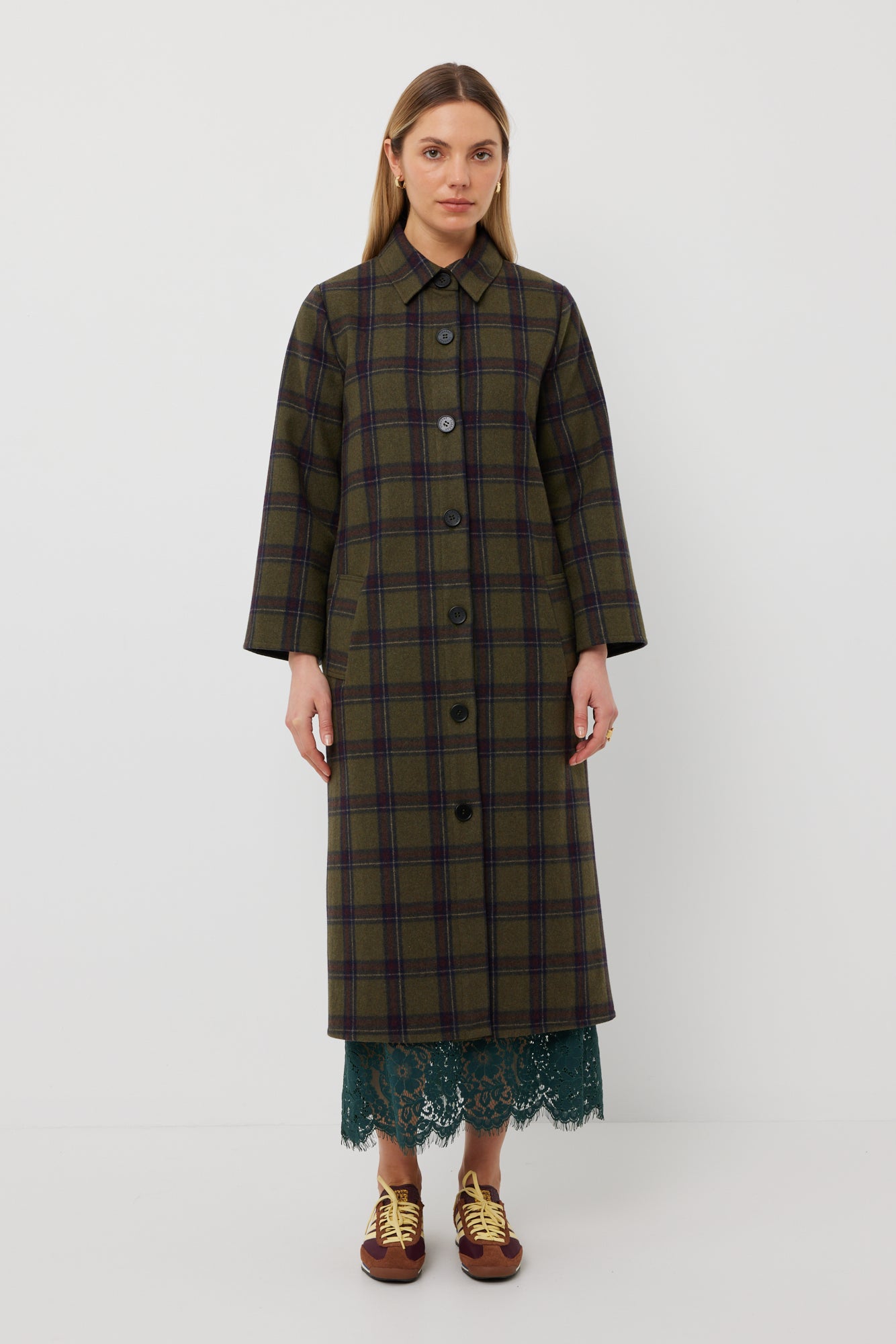 Kamali Coat - Rainforest Check