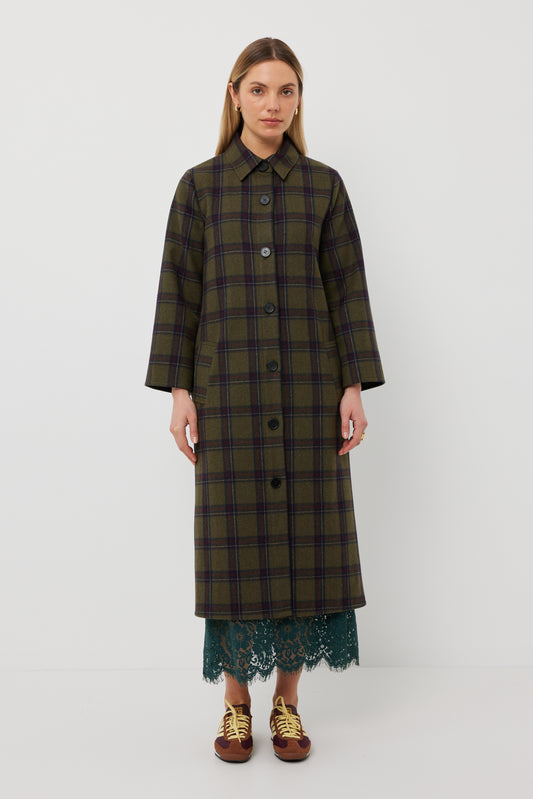 Kamali Coat - Rainforest Check