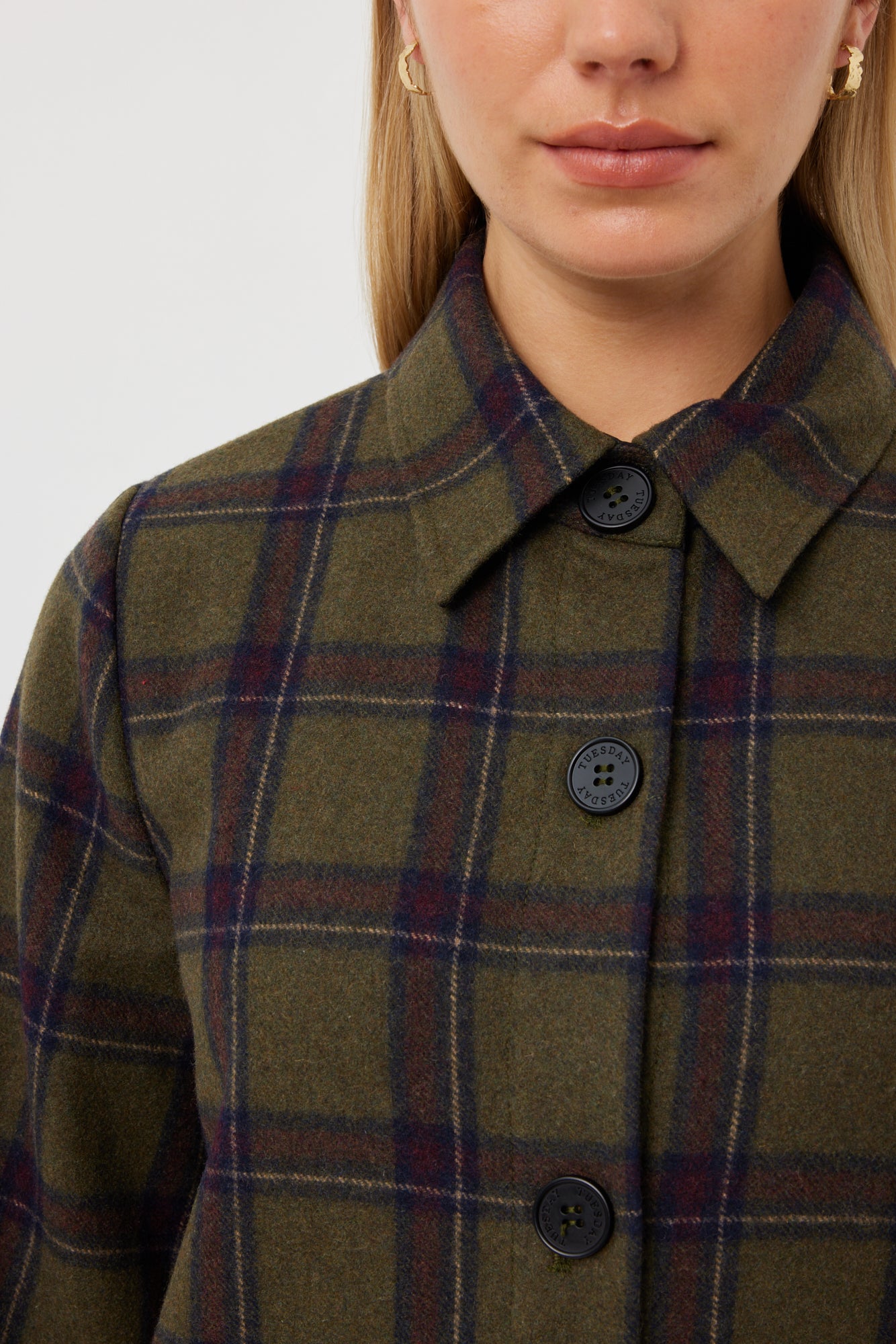 Kamali Coat - Rainforest Check