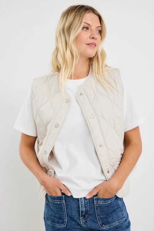Touchstone Putty Lightweight Quilted Vest