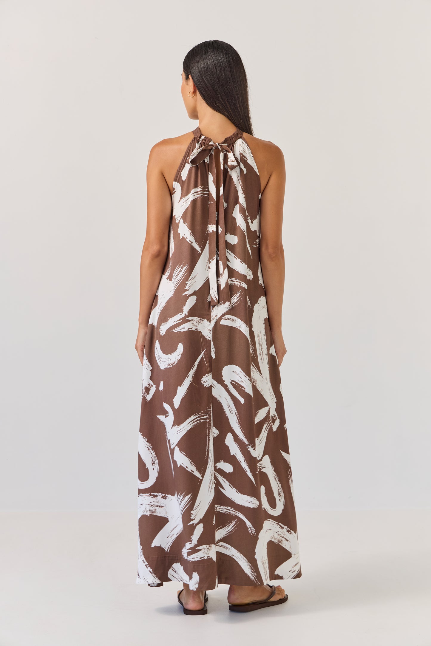 Halter Dress - Painterly