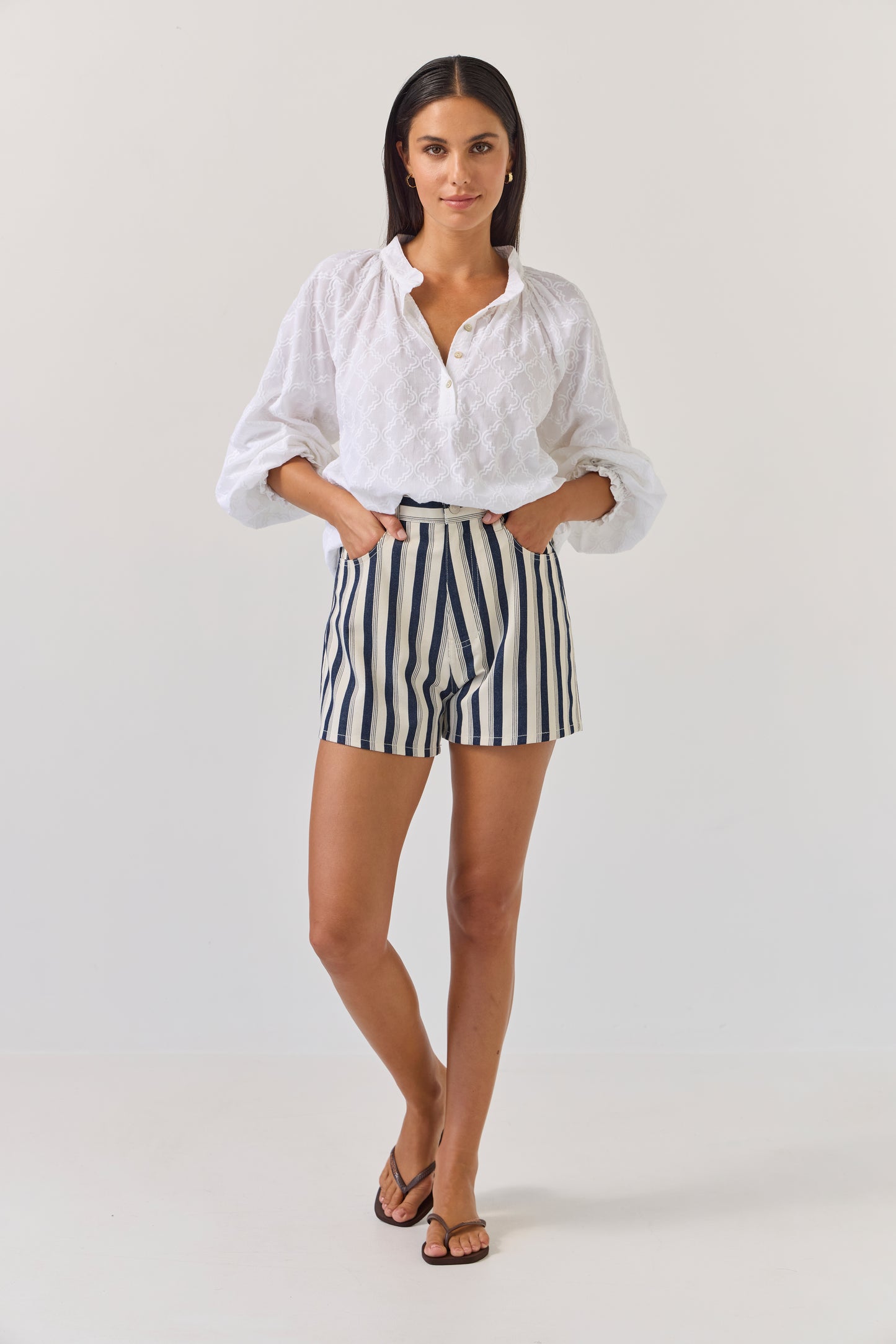 Electric Shorts - Indigo Stripe