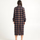 Kamali Coat - Navy Check