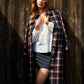 Kamali Coat - Navy Check