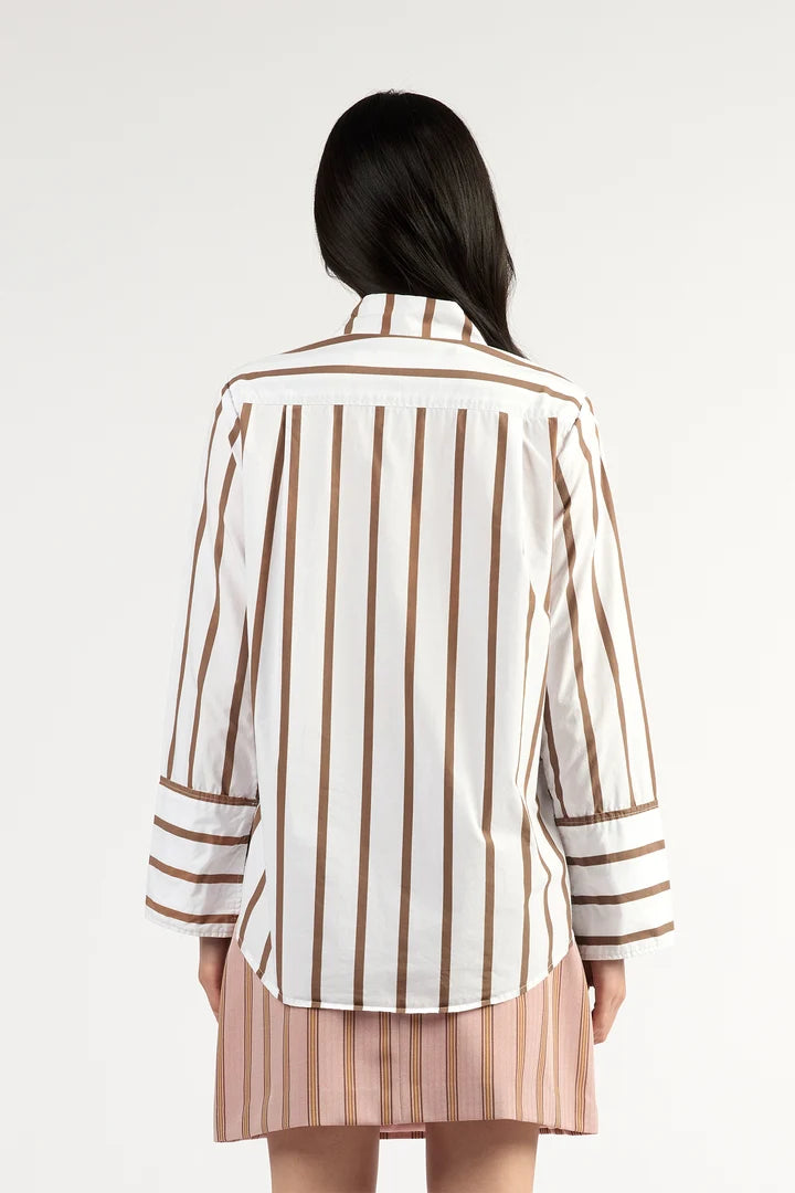 MARK SHIRT – CHOCOLATE STRIPE
