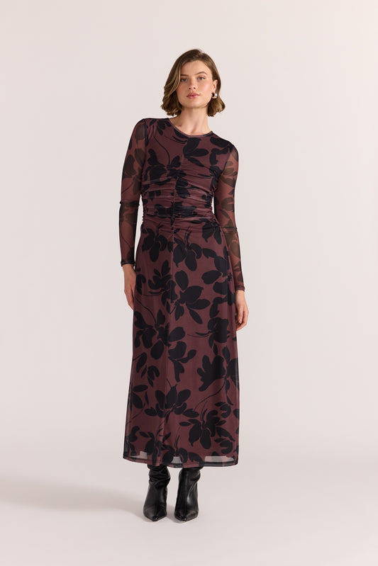 Olina Mesh Maxi Dress