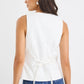 Viaduct Ivory Ramie Sleeveless Vest Top