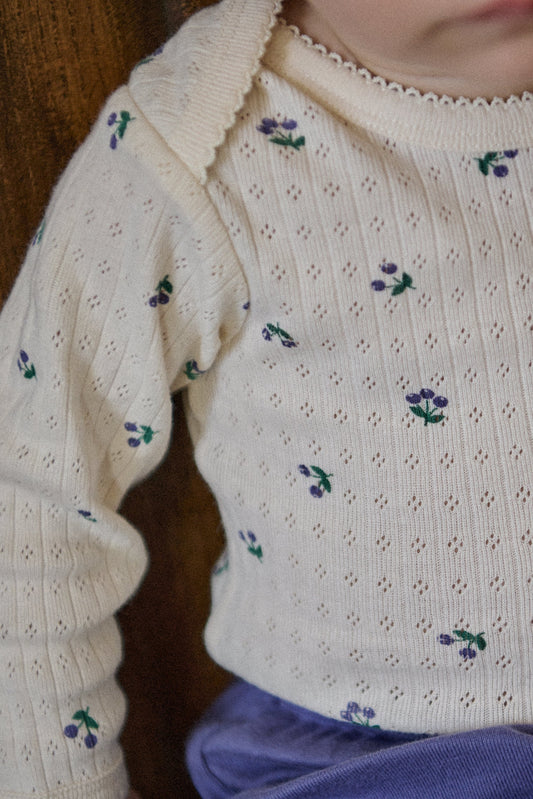 Long Sleeve Bodysuit Pointelle