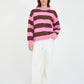 Kenzie Knit Crew - Petal / Chestnut