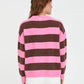 Kenzie Knit Crew - Petal / Chestnut